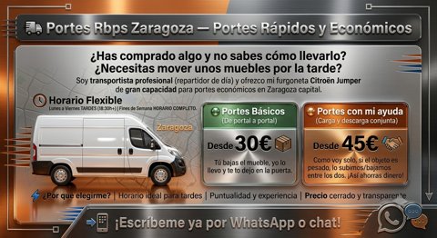 Portes y mudanzas
