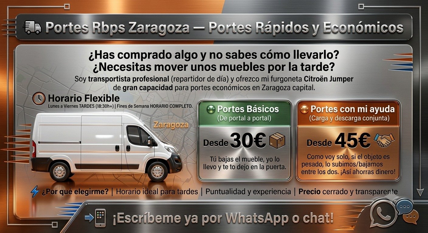 Foto 1 de Portes y mudanzas